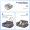 Show in main carousel: ZOMISIA Non-Slip Bottom Fluffy Faux Fur Orthopedic Sofa Dog & Cat Bed with Removable Washable Cover, Ivory White, Small: 24 x 18 x 10-in slide 8 of 8