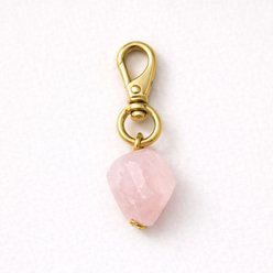 PawStone Quartz Dog Collar Charm, Rose, Small