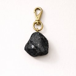 PawStone Tourmaline Dog Collar Charm, Black, Medium