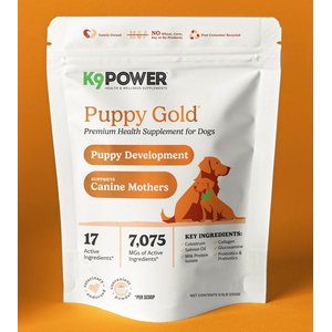 K9 POWER Puppy Gold Pork Flavored Powder Milk Supplement for Dogs, 8-oz