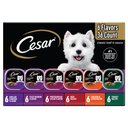 Cesar Classic Loaf in Sauce Variety Pack Grain-Free Small Breed Adult Wet Dog Food Trays, 3.5-oz, case of 36