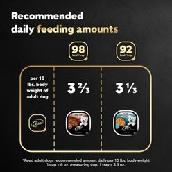 Cesar Home Delights Slow Cooked Chicken & Vegetables & Beef Stew Variety Pack Small Breed Adult Wet Dog Food Trays, 3.5-oz, case of 12 slide 2 of 9