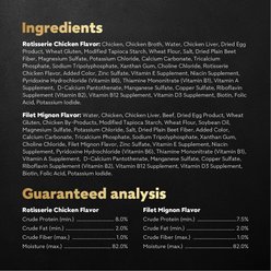 Cesar Variety Pack Filet Mignon & Rotisserie Chicken Flavor Filets in Gravy Wet Dog Food, 1.76-oz pouch, case of 20 slide 2 of 9