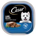 Cesar Classic Loaf in Sauce Lamb Recipe Grain-Free Small Breed Adult Wet Dog Food Trays, 3.5-oz, case of 24