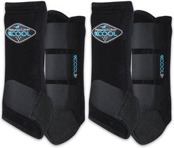 Professional's Choice 2XCool Sports Medicine Horse Boot, Black, Medium, 4 count