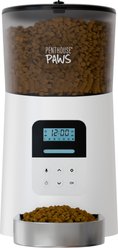Penthouse Paws Automatic with LCD Panel Stainless Steel Dog & Cat Feeder, 6L, White