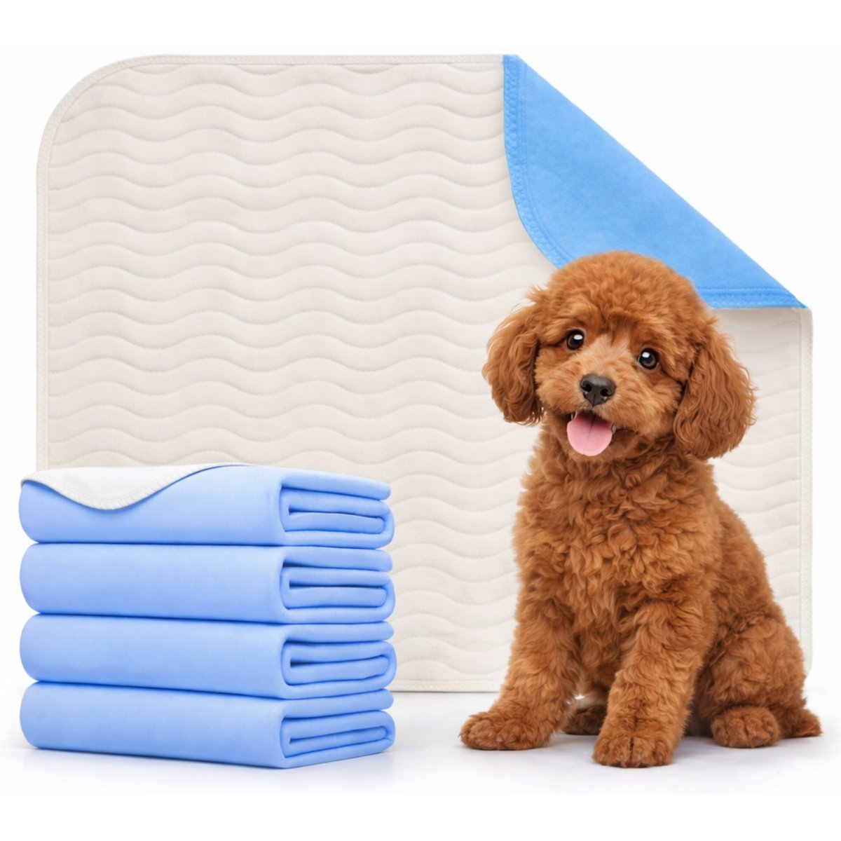 Green Lifestyle Reusable Dog Pee Pads, 30 x 34-in, 4 count