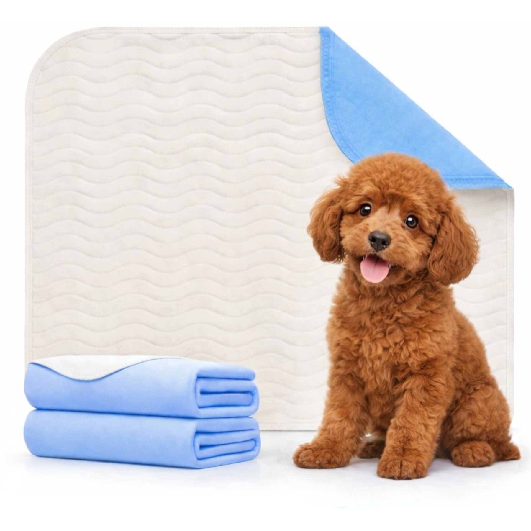Green Lifestyle Reusable Dog Pee Pads, 48 x 48-in, 2 count