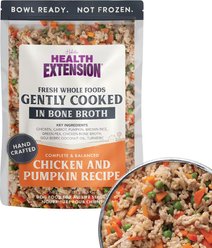 Health Extension Gently Cooked Chicken & Pumpkin Recipe Wet Dog Food, 9-oz pouch, 10 count
