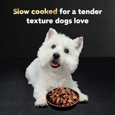 Show full view: Cesar Filets in Gravy Beef Flavors Variety Pack Small Breed Adult Wet Dog Food, 3.5-oz tray, case of 24 slide 5 of 11