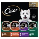 Cesar Poultry Variety Pack with Real Chicken, Turkey & Duck Grain-Free Small Breed Adult Wet Dog Food Trays, 3.5-oz, case of 24