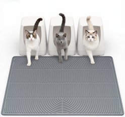 Mora Pets Hassle-Free Silicone Multi Cat Litter Mat, 40 x 28-in