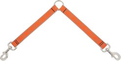 LupinePet Reflective Diamonds Dog Leash Coupler, Orange Diamond, 24-in long, 1-in wide