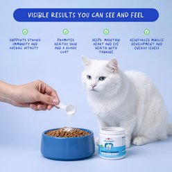 Coco and Luna Daily Support with Taurine & Spirulina 10-in-1 Powder Multivitamin for Cats, 120-gr jar slide 2 of 7
