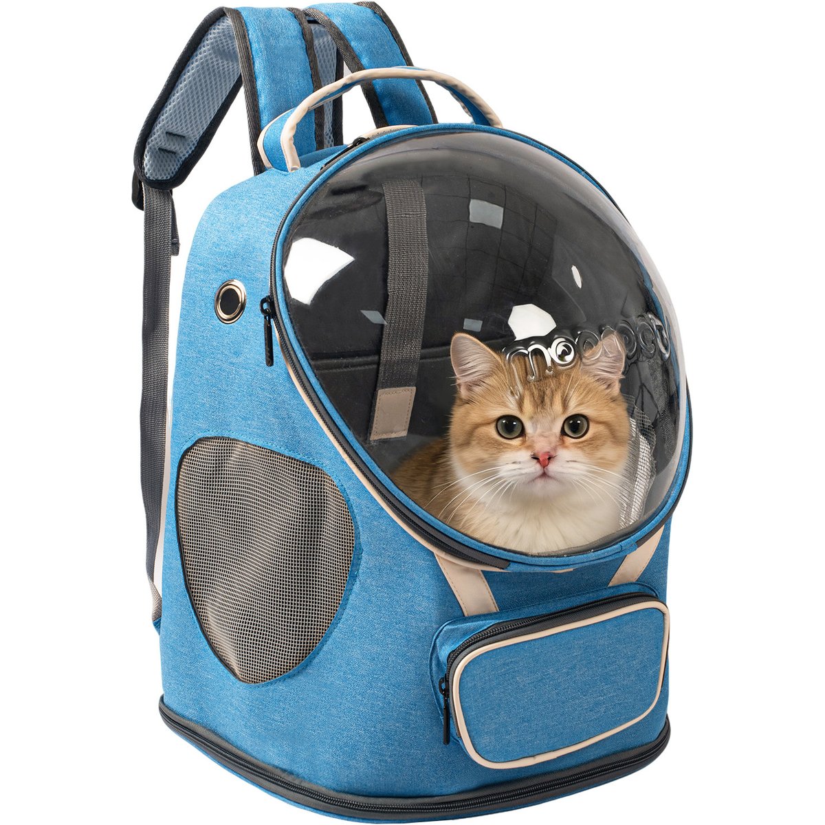 Niubya Capsule Airline Approved Backpack Puppy & Cat Carrier, Blue
