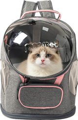 Niubya Capsule Airline Approved Backpack Puppy & Cat Carrier, Grey
