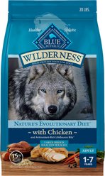 Blue Buffalo Wilderness Chicken Recipe High-Protein Healthy Weight Large Breed Adult Dry Dog Food, 28-lb bag