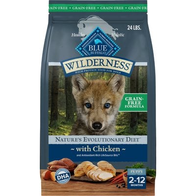 Blue Buffalo 24-lb Blue Buffalo Wilderness Puppy Chicken Dry Dog Food