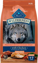 Blue Buffalo Wilderness Chicken Recipe High-Protein Large Breed Adult Dry Dog Food, 24-lb bag