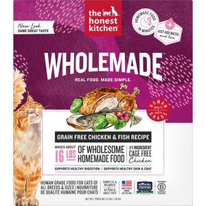 The Honest Kitchen Human Grade Dehydrated Chicken & Fish Grain-Free Cat Food, 4-lb box