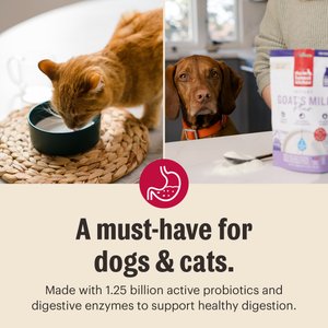 The Honest Kitchen Human Grade Daily Boosters Instant Goat's Milk with Probiotics for Dogs & Cats, 5.2-oz jar