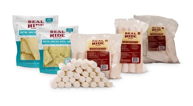 REAL HIDE Rolls 9 to 10-in Beef Rawhide Dog Chews, 4 count - Chewy.com