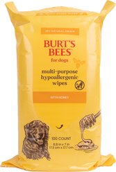 Burt's Bees Multi-Purpose Dog Wipes with Honey, 100 count