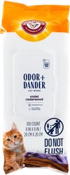 Arm & Hammer Products Violet Cedarwood Cat Odor Control & Dander Reducing Wipes, 100 count