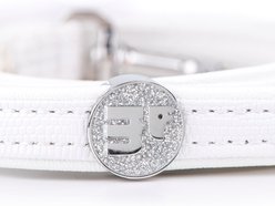 myfamily Saint-Tropez Leather Standard Dog Leash, White, 6-ft long, 0.59-in wide slide 2 of 3