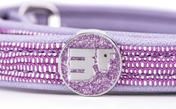 myfamily Saint-Tropez Leather Standard Dog Leash, Lilac, 6-ft long, 0.59-in wide slide 2 of 3