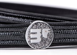 myfamily Saint-Tropez Leather Standard Dog Leash, Black, 6-ft long, 0.59-in wide slide 2 of 3