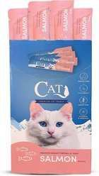 Scoochie Pet Squeeze-Up Creamy Irresistible Real Salmon Grain-Free Puree Lickable Cat Treats, 0.5-oz tube, case of 320