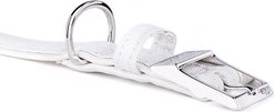 myfamily Saint-Tropez Leather Standard Dog Collar, White, XXX-Small: 7.1 to 8.5-in neck, 1/2-in wide slide 2 of 4