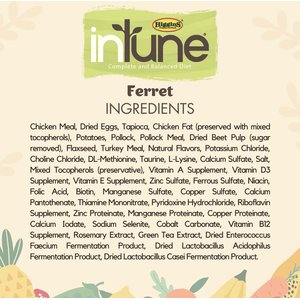 Higgins inTune Complete & Balanced Diet Grain-Free Ferret Food, 4-lb bag