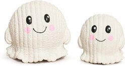 HuggleHounds Lil' Boo Ghost Ruff-Tex Squeaky BallDog Plush Toy, White, Small
