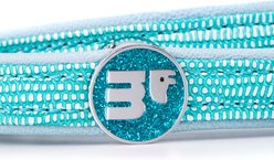 myfamily Saint-Tropez Leather Standard Dog Leash, Turquoise, 6-ft long, 0.59-in wide slide 2 of 3