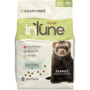 Higgins inTune Complete & Balanced Diet Grain-Free Ferret Food, 4-lb bag