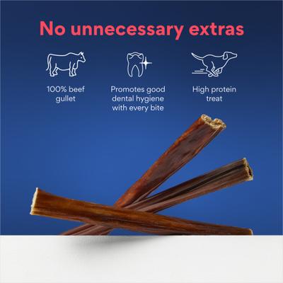Show full view: Chewy Made Beef Gullet Stick 5-6" Dog Treats (FORMERLY BONES & CHEWS), 50 count slide 5 of 10