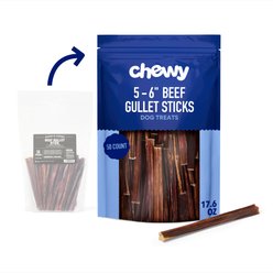 Chewy Made Beef Gullet Stick 5-6" Dog Treats (FORMERLY BONES & CHEWS), 50 count