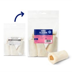 Chewy Made Bacon & Cheese Flavored Filled Bone Dog Treats (FORMERLY BONES & CHEWS), 5 count