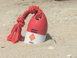Bark Brite The Chewy Buoy Water Tough Dog Toy, Red/White slide 2 of 7