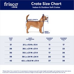 Frisco Dog Indoor & Outdoor 3-Door Collapsible Soft-Sided Crate, Dark Gray, Medium slide 2 of 7
