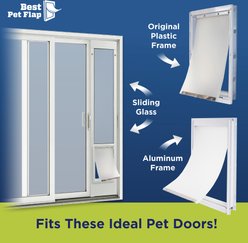 Best Pet Flap Replacement Dog Door Accessory, Clear Frosted, 10.5 x 15-in slide 2 of 5