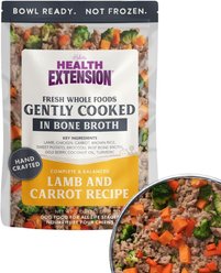 Health Extension Gently Cooked Lamb & Carrot Recipe Wet Dog Food, 9-oz pouch, 10 count