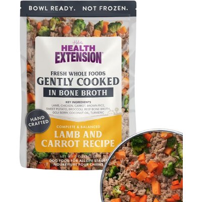 Health Extension Health Extension Gently Cooked Lamb & Carrot Recipe Wet Dog Food, 9-oz pouch, 10 count
