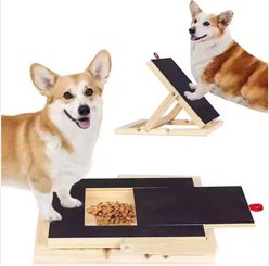 De' Vora Galaxy Trainer Elevated Ramp Nail Scratch Board Dog Grooming, Black