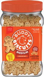 Buddy Biscuits Peanut Butter Medium Crunchy Dog Treats, 20-oz jar
