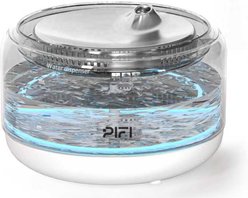 PiFi Sapphire Glass Modern Slim Ultra-Quiet Cat Water Fountain, 4-L