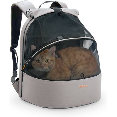 Ibiyaya Ibiyaya Panorama Zipper-Free Small Pet Travel Carrier, Moon Mist