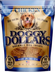 Doggy Dollars Chicken Grain-Free Jerky Dog Treats, 32-oz bag
